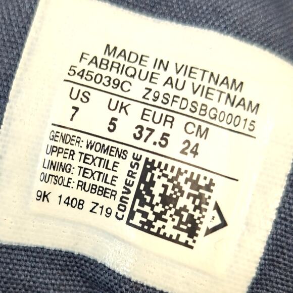 Converse 2014 Platform Plus Hidden Wedge Blue Sparkle High Top Sneaker 7 RARE - Picture 6 of 10